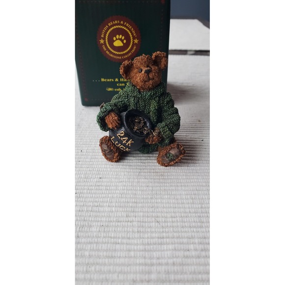 Boyds Bears & Friends Other - Boyds Bears Lucky Liam End of the Rainbow Figurine 227799 Bearstone Collection